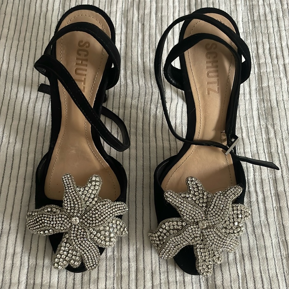 Ayanna Schutz suede heels